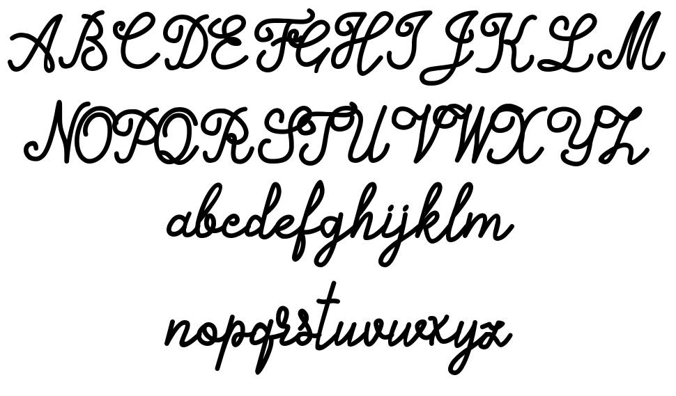 Alifia font Örnekler