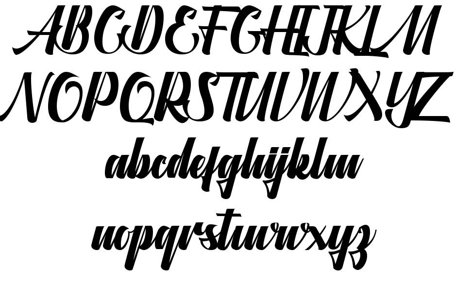 Aligantis font Örnekler