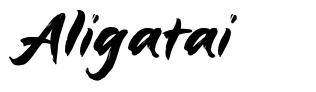 Aligatai font