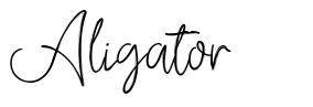 Aligator フォント