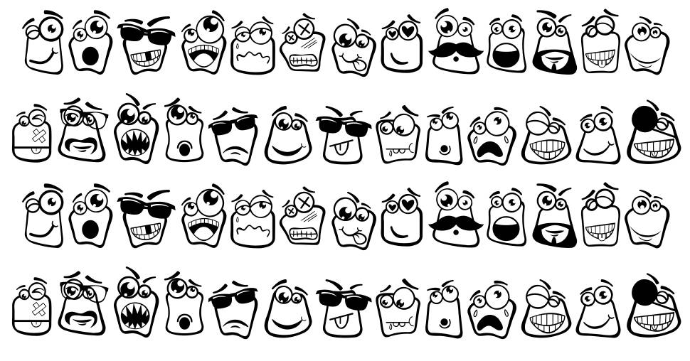 Alin Square Emoji carattere I campioni
