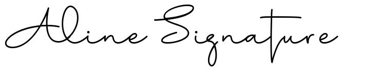 Aline Signature 字形