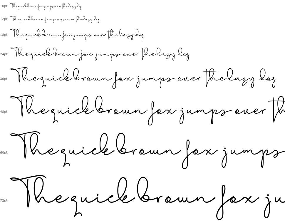 Aline Signature font Waterfall
