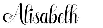 Alisabeth 字形