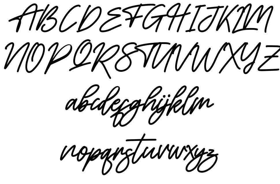 Alishanty font specimens