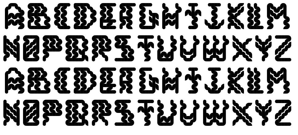 Alisios font specimens