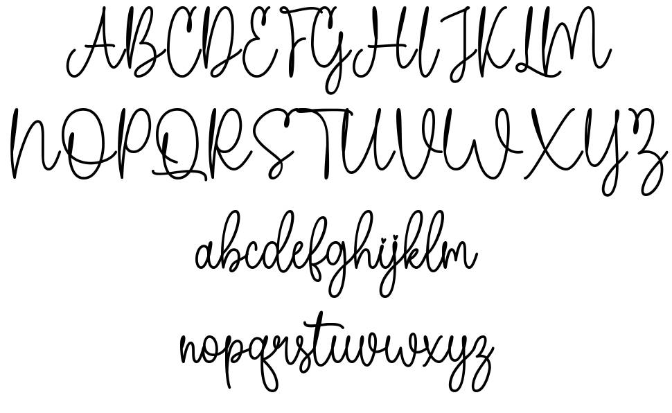 Alisiya font Örnekler