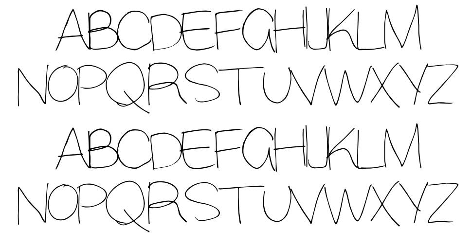 Alisky font specimens