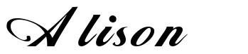 Alison font