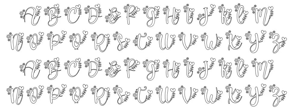 Alissa Monogramfont specimens