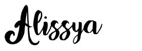 Alissya font