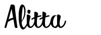 Alitta 字形