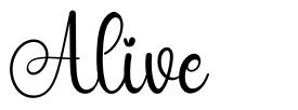 Alive шрифт