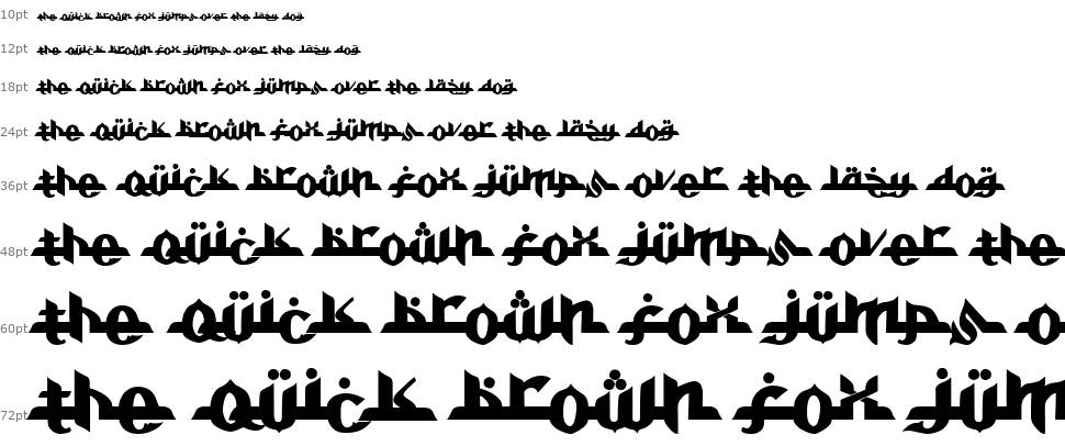 Alkhoufi font Şelale