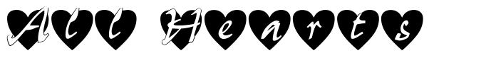All Hearts шрифт