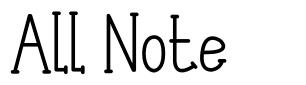 All Note font
