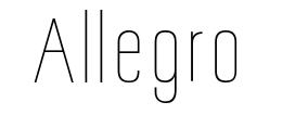 Allegro font