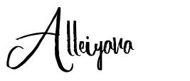 Alleiyana フォント