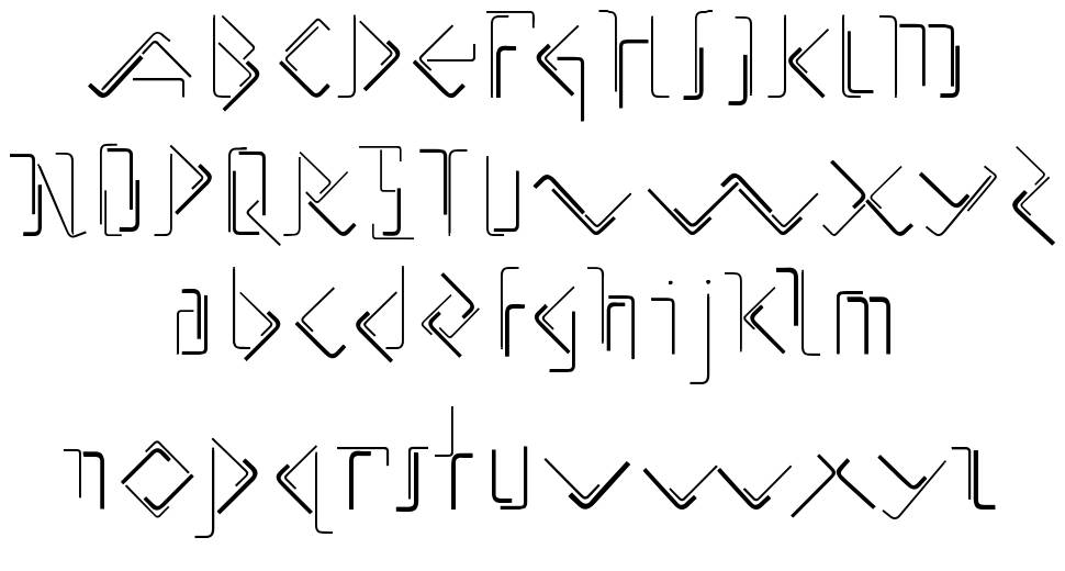 Allen Keys font specimens