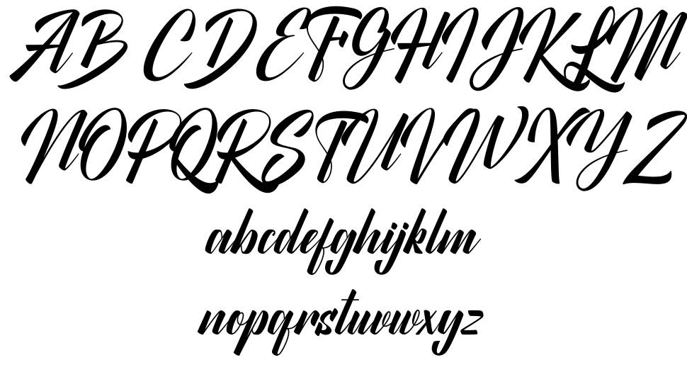 Allianty font specimens