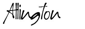 Allington font