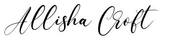 Allisha Croft font