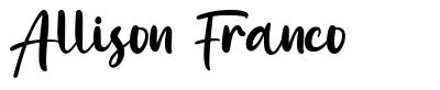 Allison Franco 字形