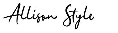 Allison Style font