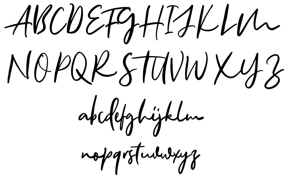 Allison Style font Örnekler