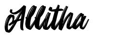 Allitha шрифт