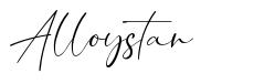 Alloystan font
