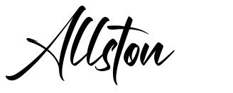 Allston шрифт