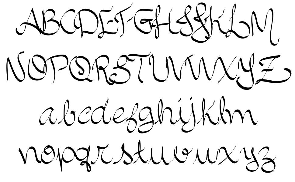 Allura Script font specimens