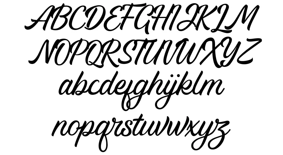 Alluring font Örnekler