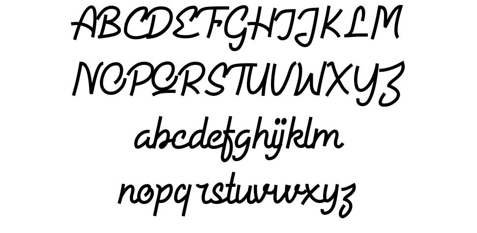 Allysia font specimens