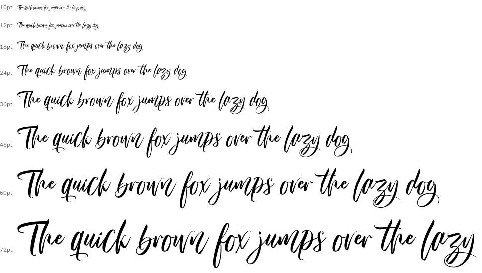 Almere Script font Şelale