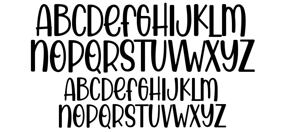 Almond Caramelfont specimens