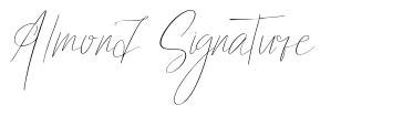 Almond Signature 字形