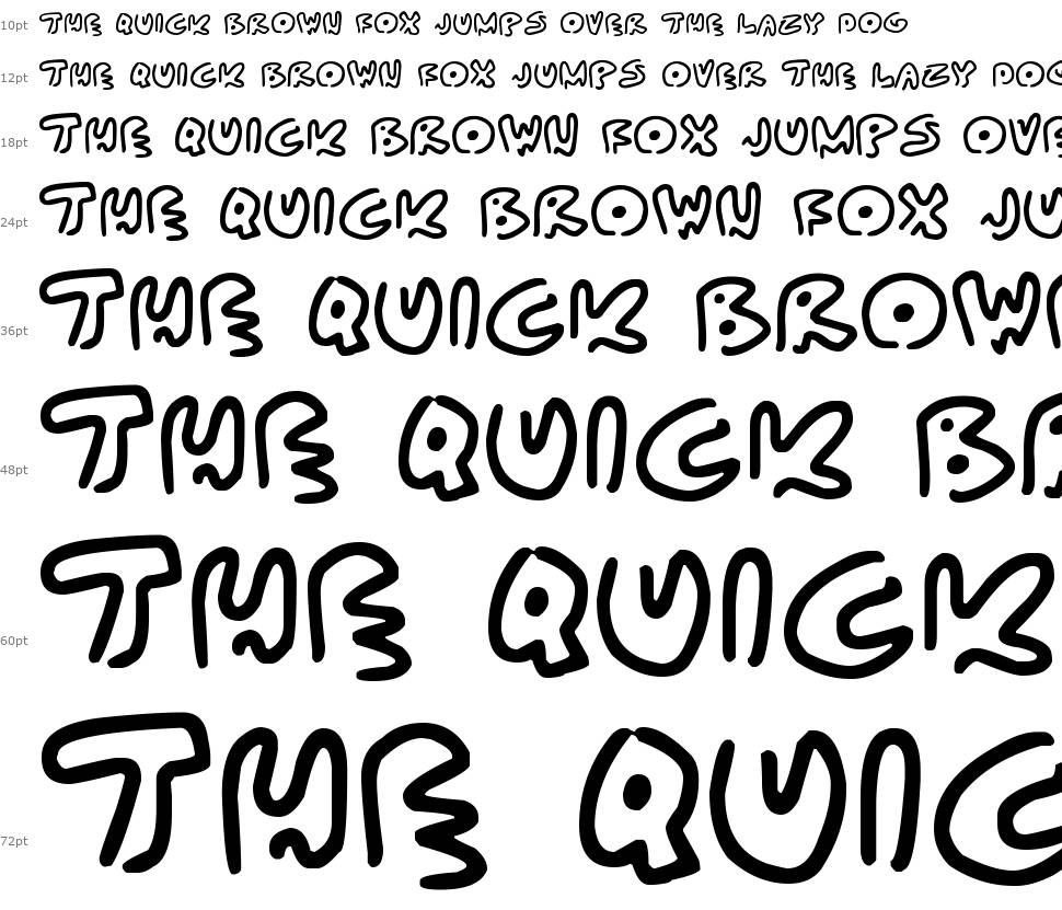 Almost Outlines font Şelale