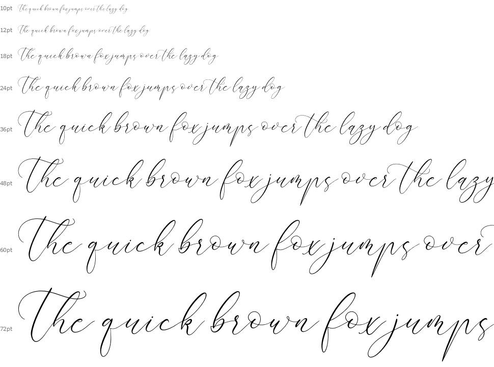 Almyrada Script font Şelale