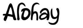 Alohay шрифт
