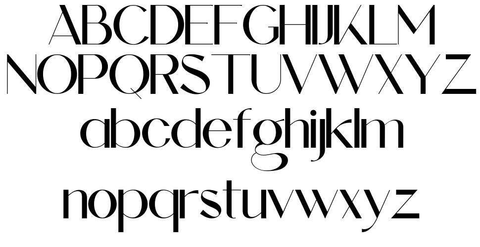 Alokary font Örnekler