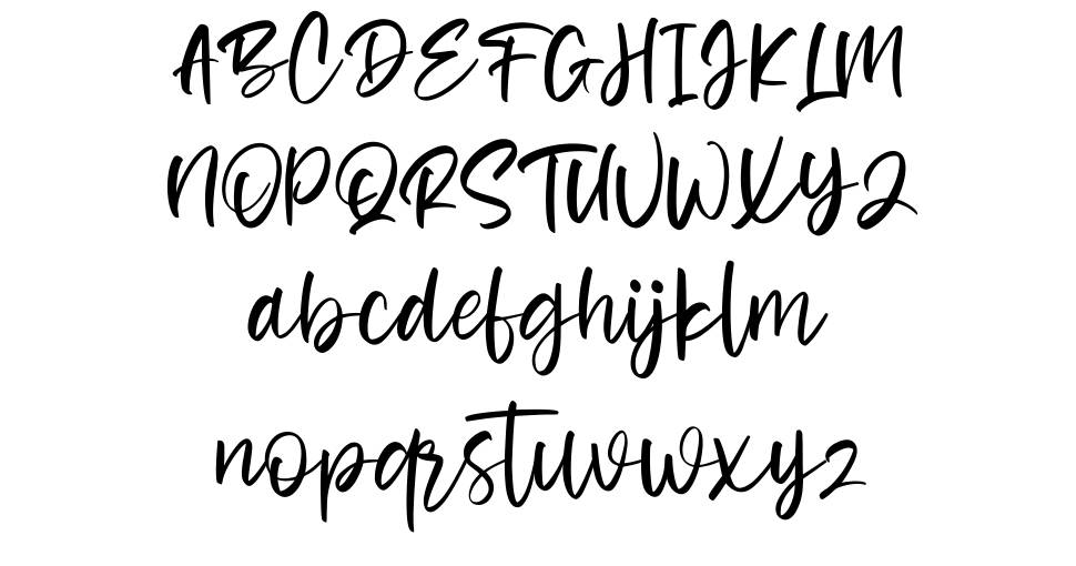 Alona font Örnekler