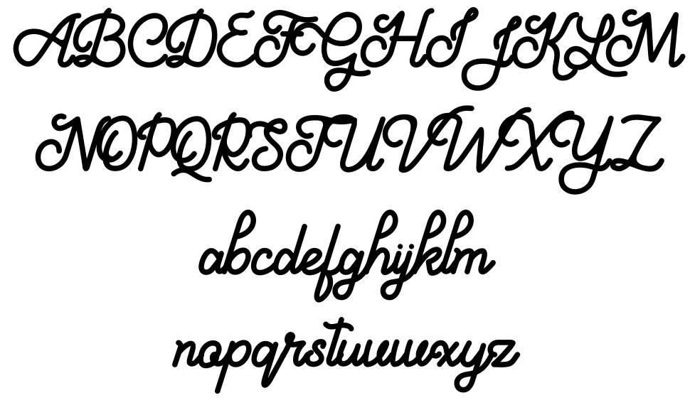 Aloritma font Örnekler