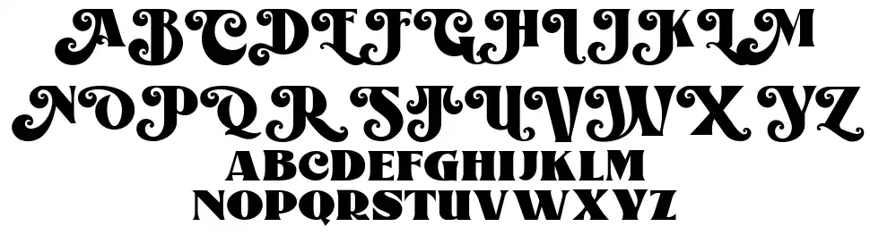 Alota font specimens