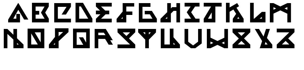 Alpha font specimens