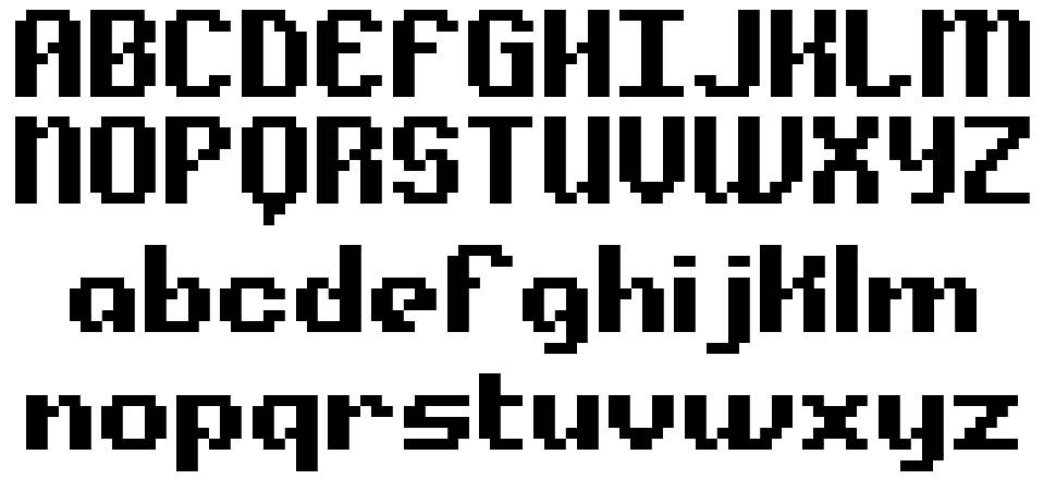 Alpha Beta font specimens