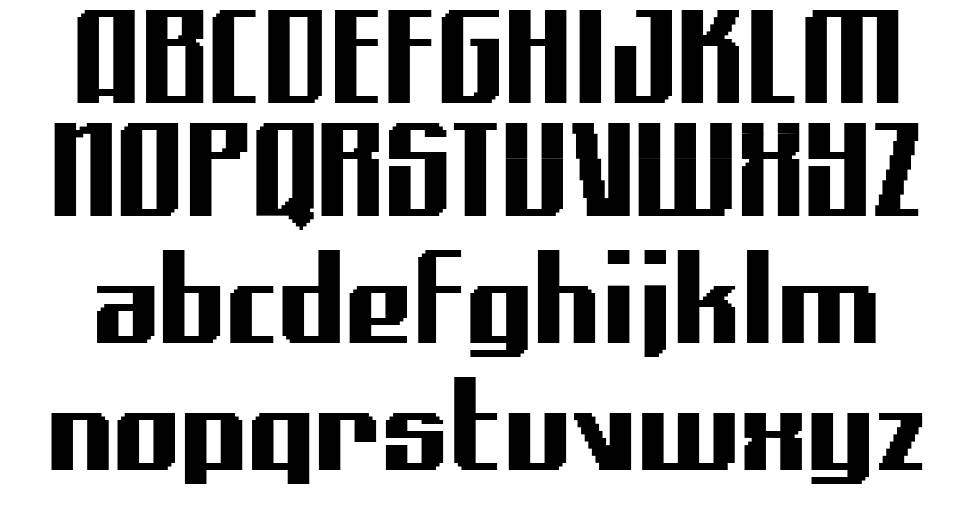 Alpha Quadrant font specimens