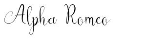 Alpha Romeo font