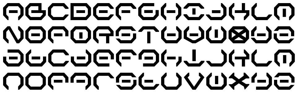 Alpha Sentry font specimens